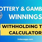 lottery winnings tax form